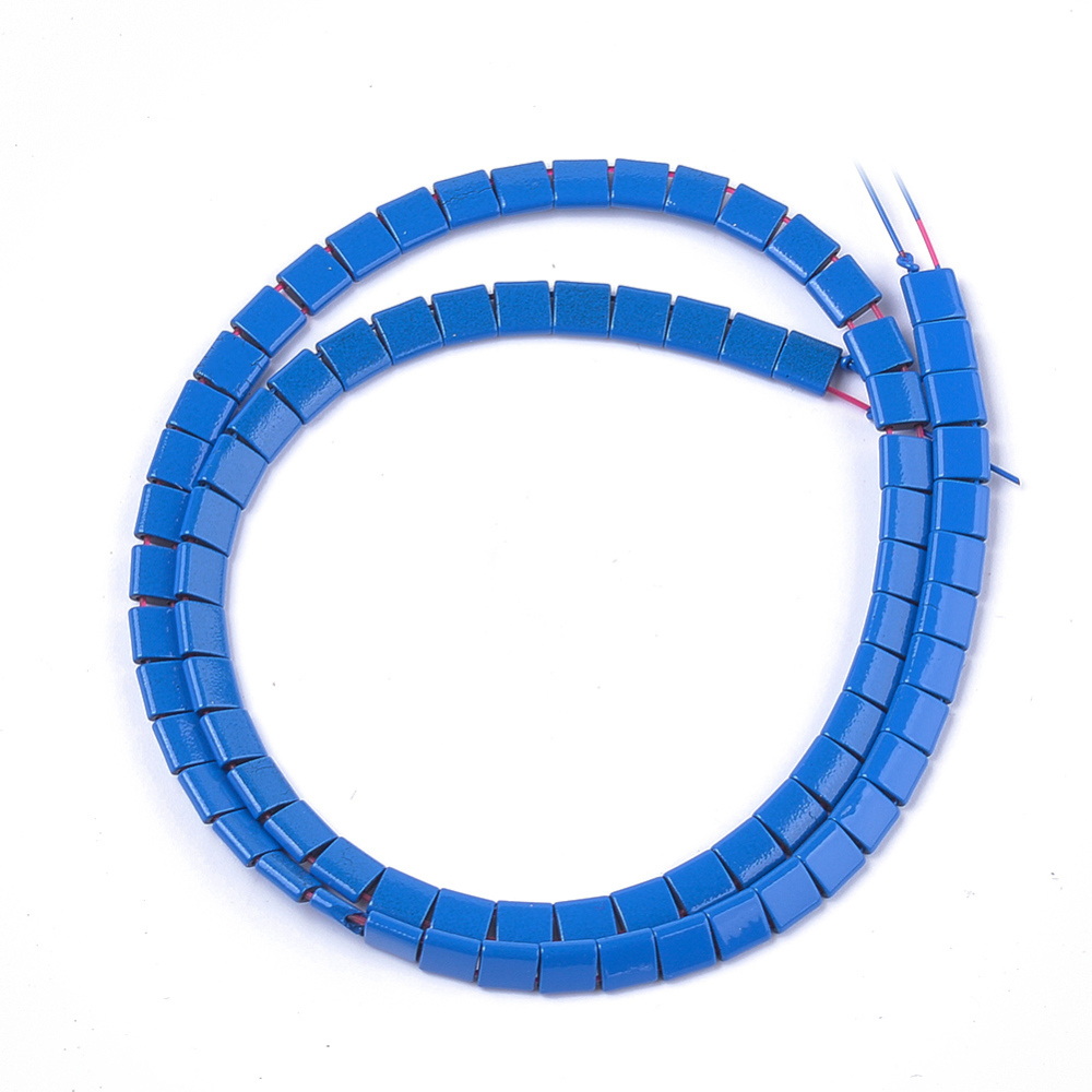 Hematit albastru cu 2 orificii, 5x5x2mm-sir 81 buc 1 buc