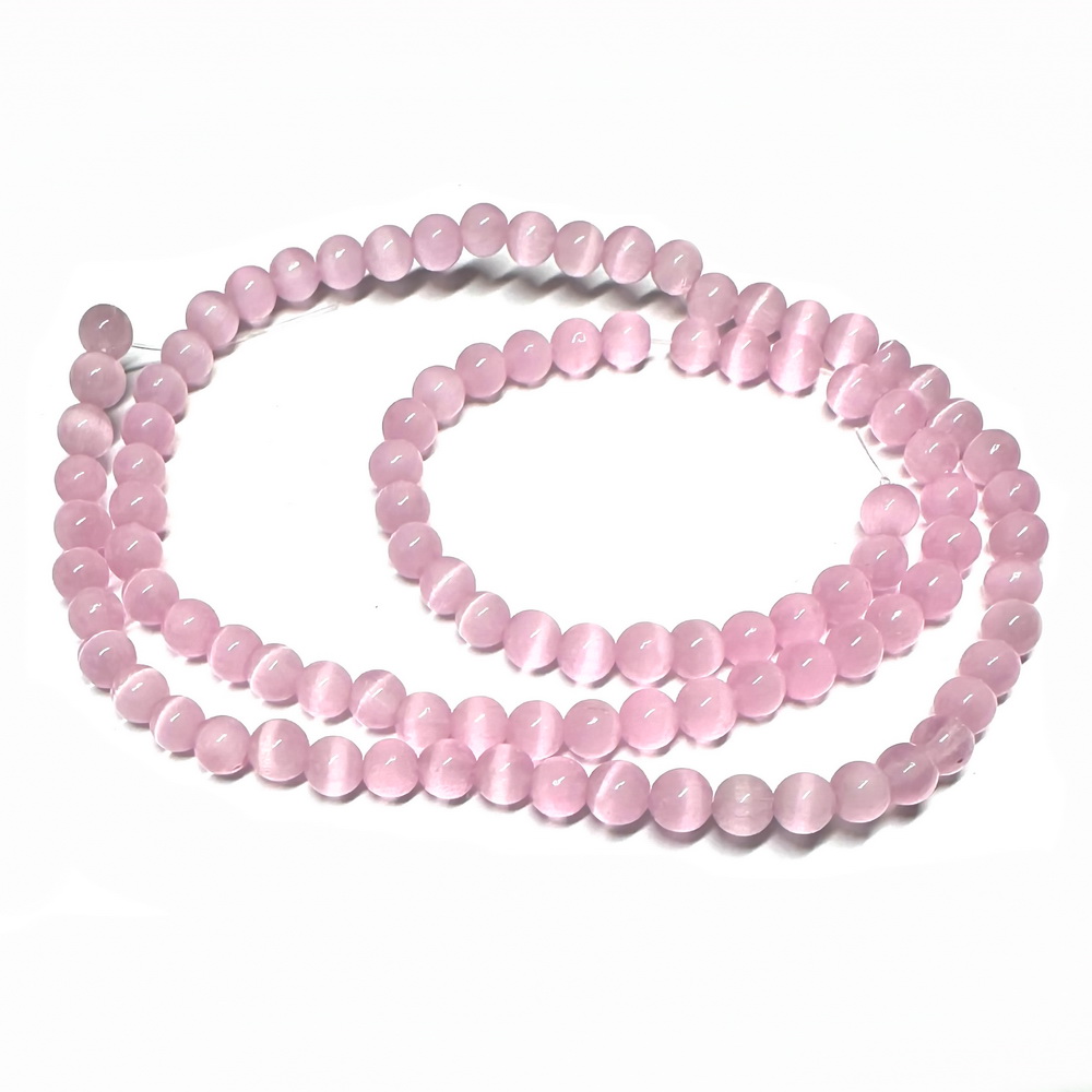 Ochi de pisica roz deschis, 4 mm-sir 99-100 buc 1 buc