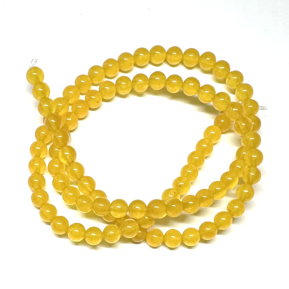 Agat galben-portocaliu, 4mm-90 buc 1 buc
