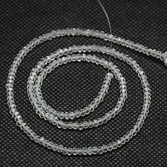 Cristale rondele 3x2mm, transparente-sir 145buc 1 buc