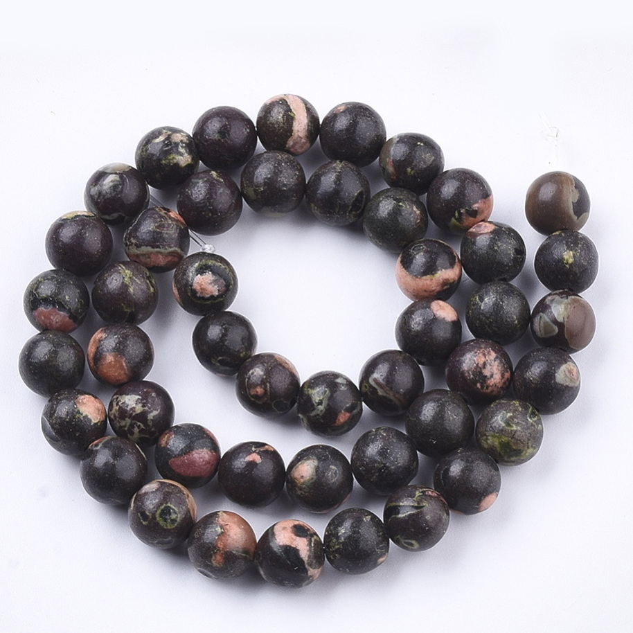 Jasp Plum Blossom 8mm-sir 46 buc 1 buc