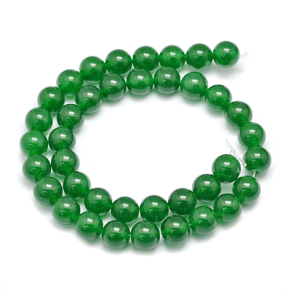 Jad translucid, verde, 10mm-sir 39 buc 1 buc