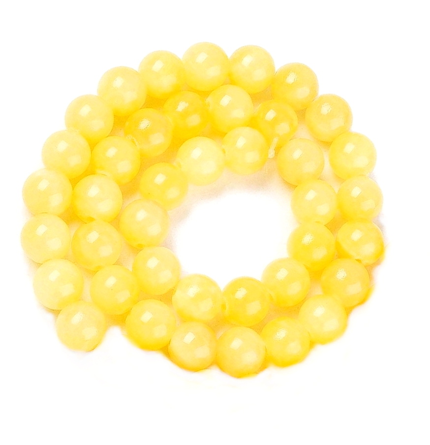 Jad galben, translucid, 12mm-sir 33 buc 1 buc