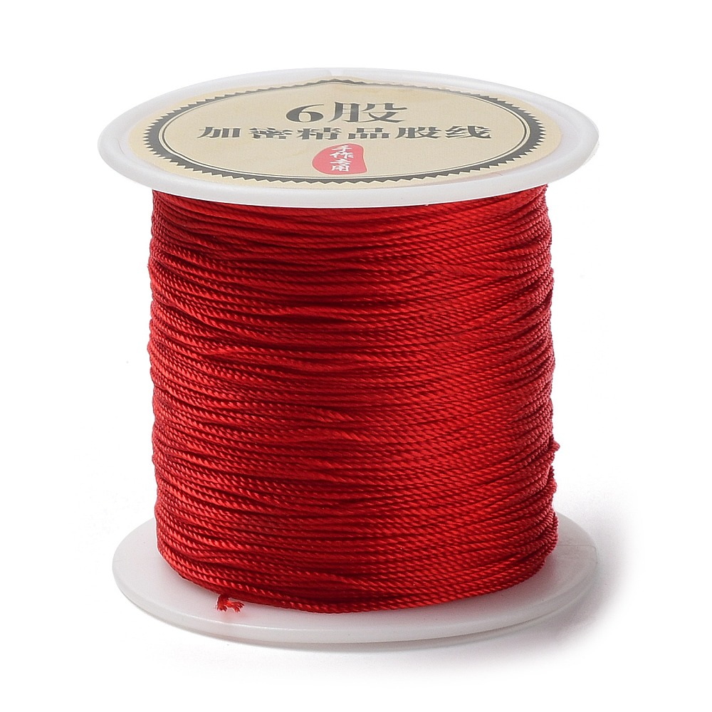 Snur nylon rosu, 0.5mm-bobina 50m 1 buc