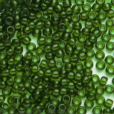 Margele TOHO rotunde 15/0 : Transparent Olivine 20 g