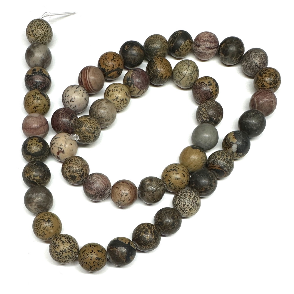 Jasp Dendritic, Chohua Jasper, 8mm-sir 47 buc 1 buc