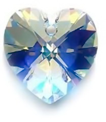 Swarovski Elements, Heart 6228-Cristal AB 10.3x10mm