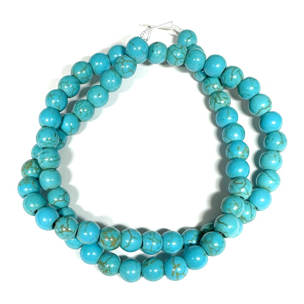 Turcoaz sferic, 6mm-sir 65 buc 1 buc