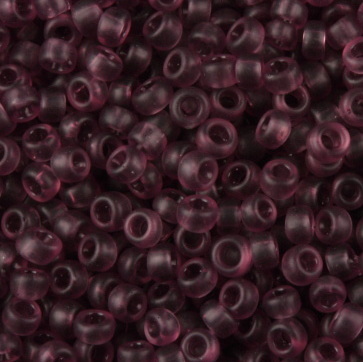 Margele TOHO rotunde 15/0 : Transparent-Frosted Med Amethyst 20 g