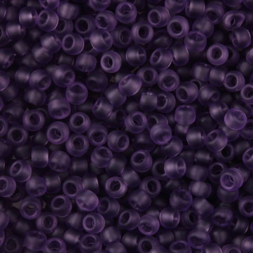 Margele TOHO rotunde 15/0 : Transparent-Frosted Sugar Plum 20 g