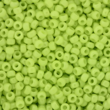 Margele TOHO rotunde 15/0 : Transparent-Frosted Lime Green 20 g