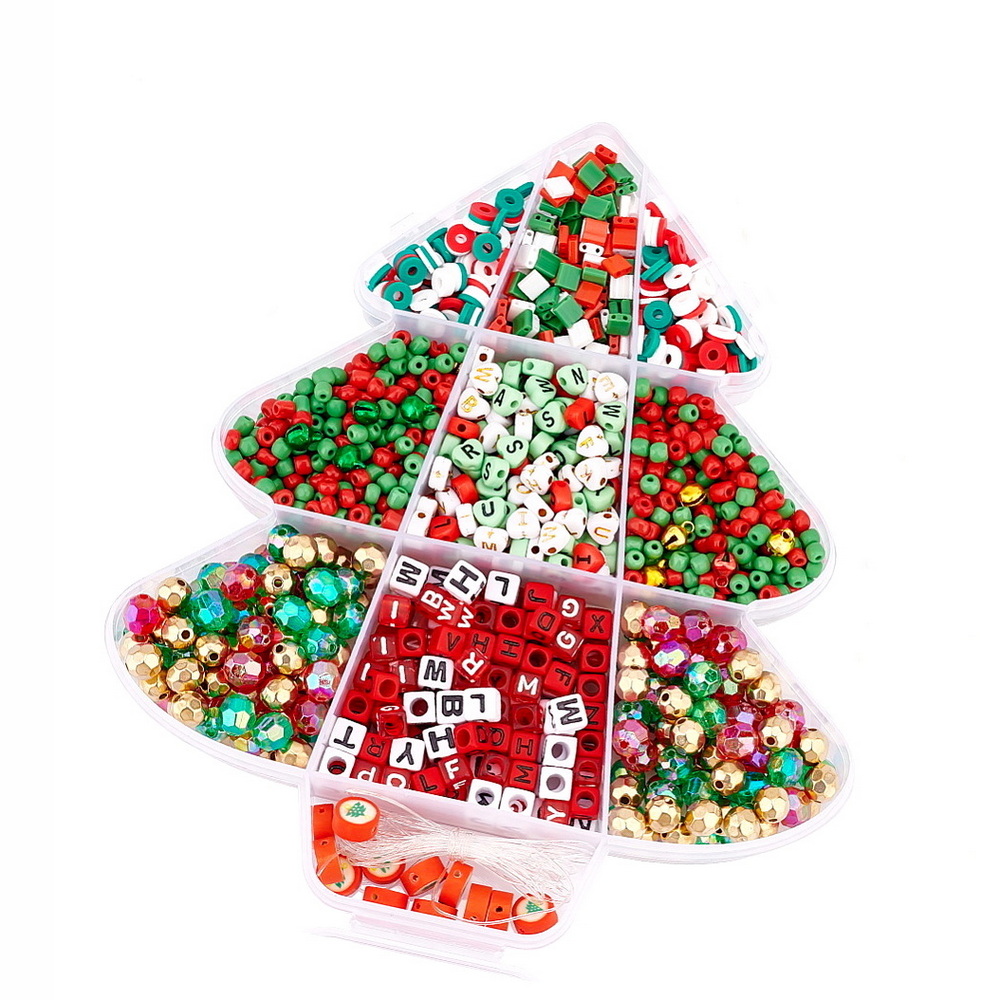 Kit confectionare bijuterii Craciun, aprox 1500 buc 1 buc