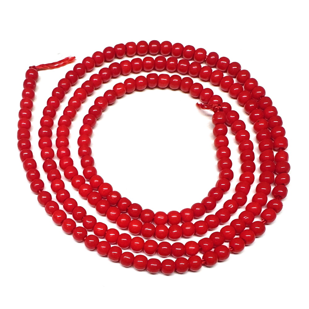 Margele sticla rosie, 2-2.5mm-sir 175 buc 1 buc