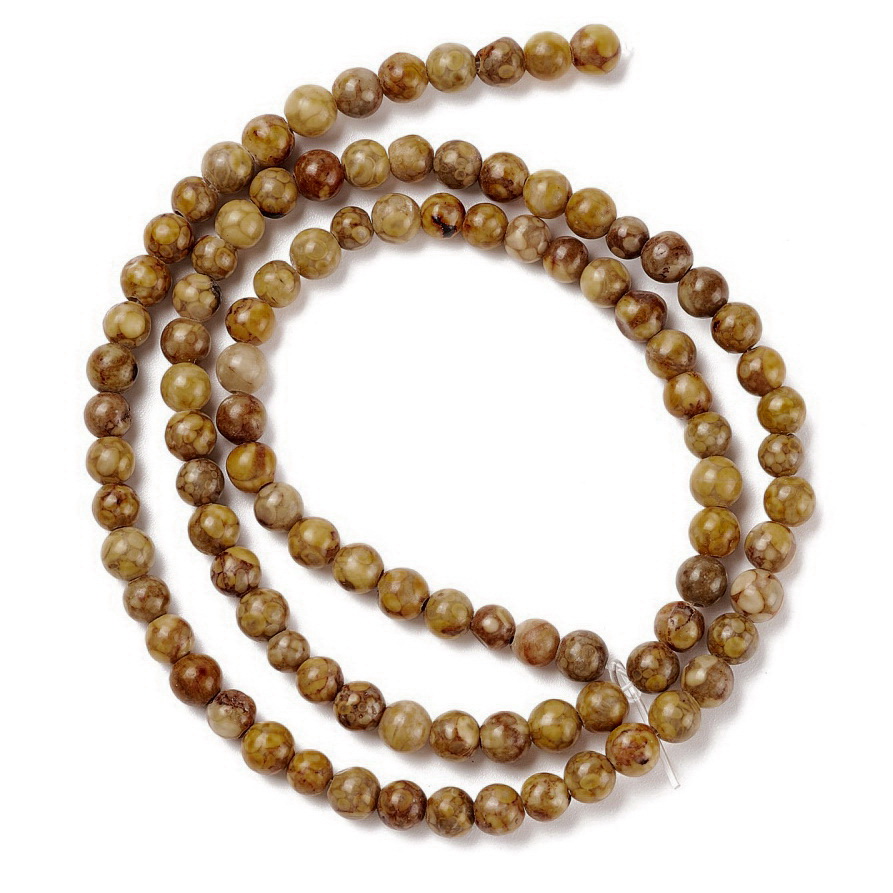 Jasp Maifan sferic 4mm-sir 38 buc 1 buc