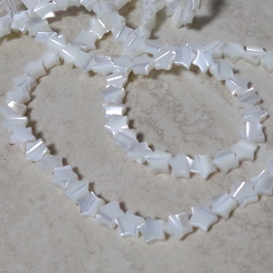 Sidef Ocean alb, stea 8x8x3mm-sir 58 buc 1 buc