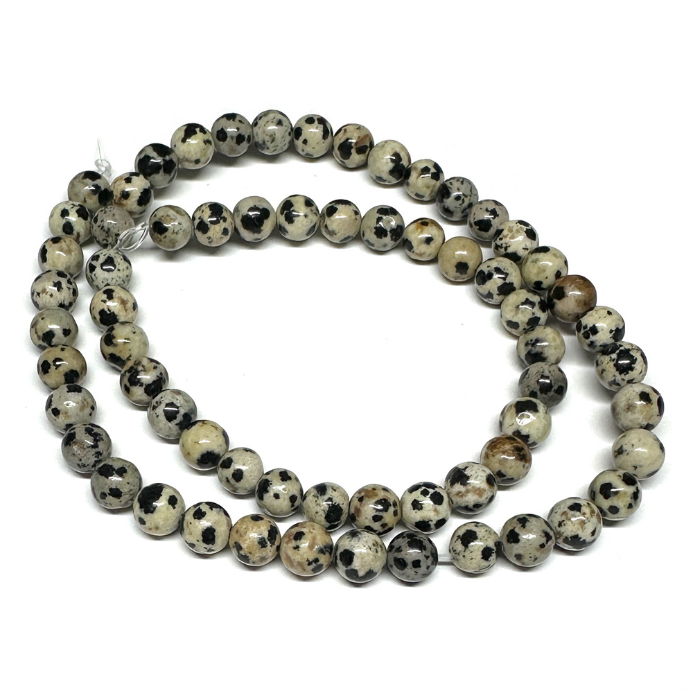 Jasp dalmatian 6.5mm-sir 63 buc 1 buc