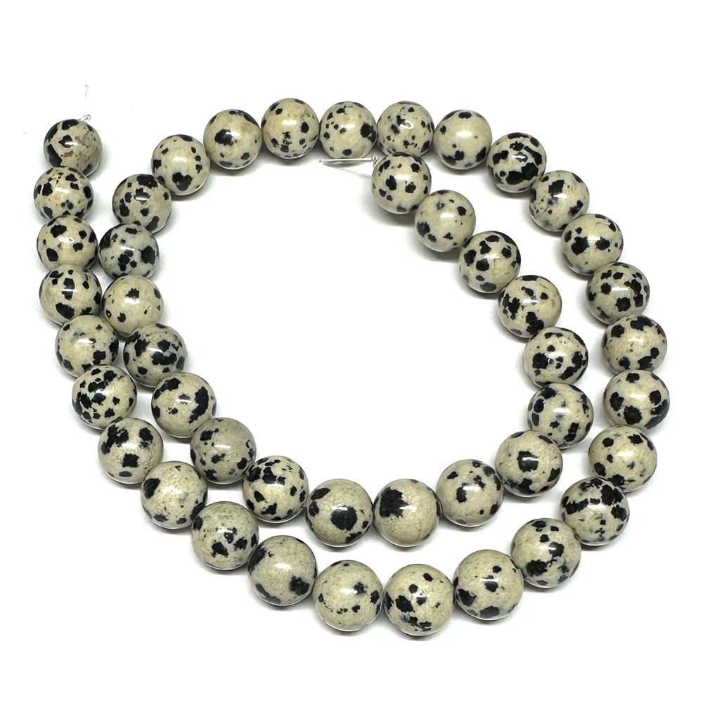 Jasp dalmatian 8mm-sir 45 buc 1 buc