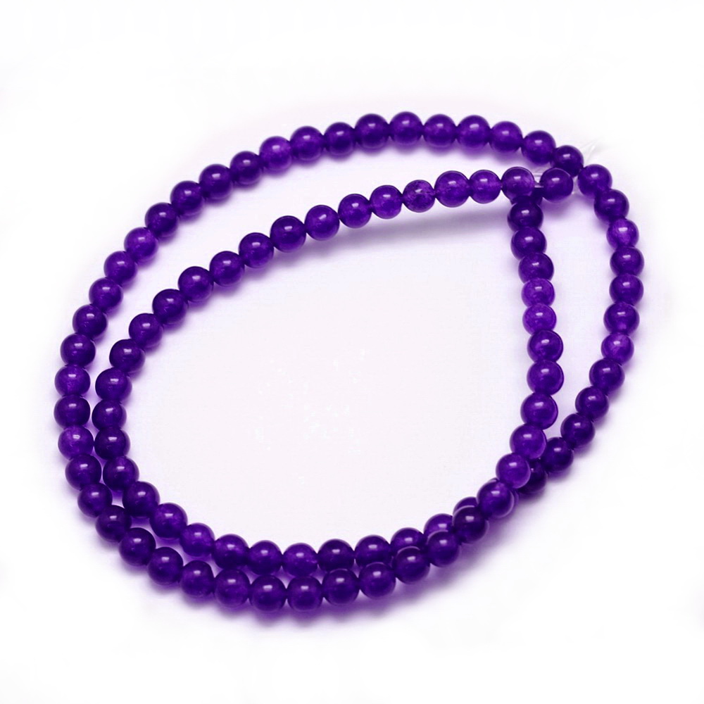 Jad Malaysia violet, 4mm-sir 92 buc 1 buc