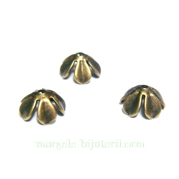 Capacel floare, bronz, 8mm