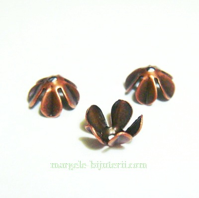 Capacel floare, cupru, 8mm