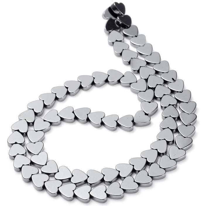 Hematit inima 6x2mm-sir 74 buc 1 buc