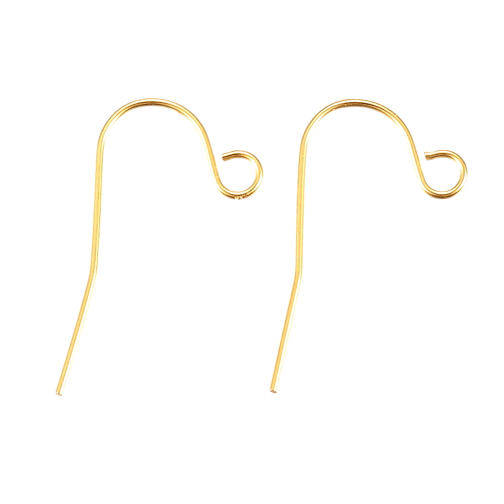 Tortite cercei otel inoxidabil 304 auriu IP(placat cu ioni), 22x12x0.5mm 2 buc