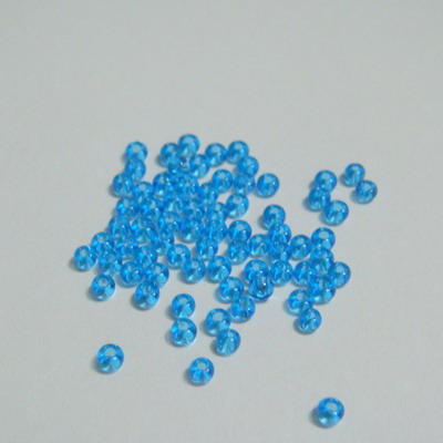 Margele TOHO rotunde, albastre deschis transparente, 2x1.5mm