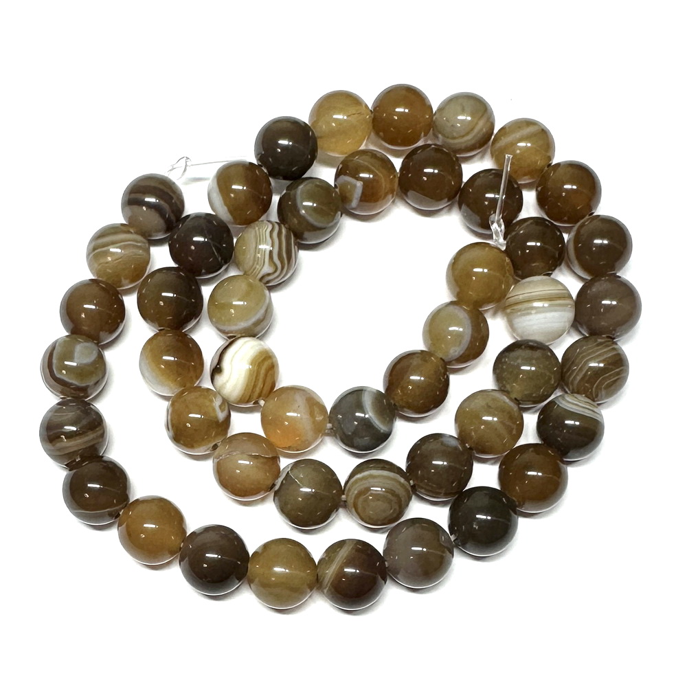 Agat striped maro, 8mm-sir 47 buc 1 buc