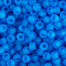 Margele TOHO - Rotunde- 8/0 :Transparent-Frosted Dk Aquamarine 20 g