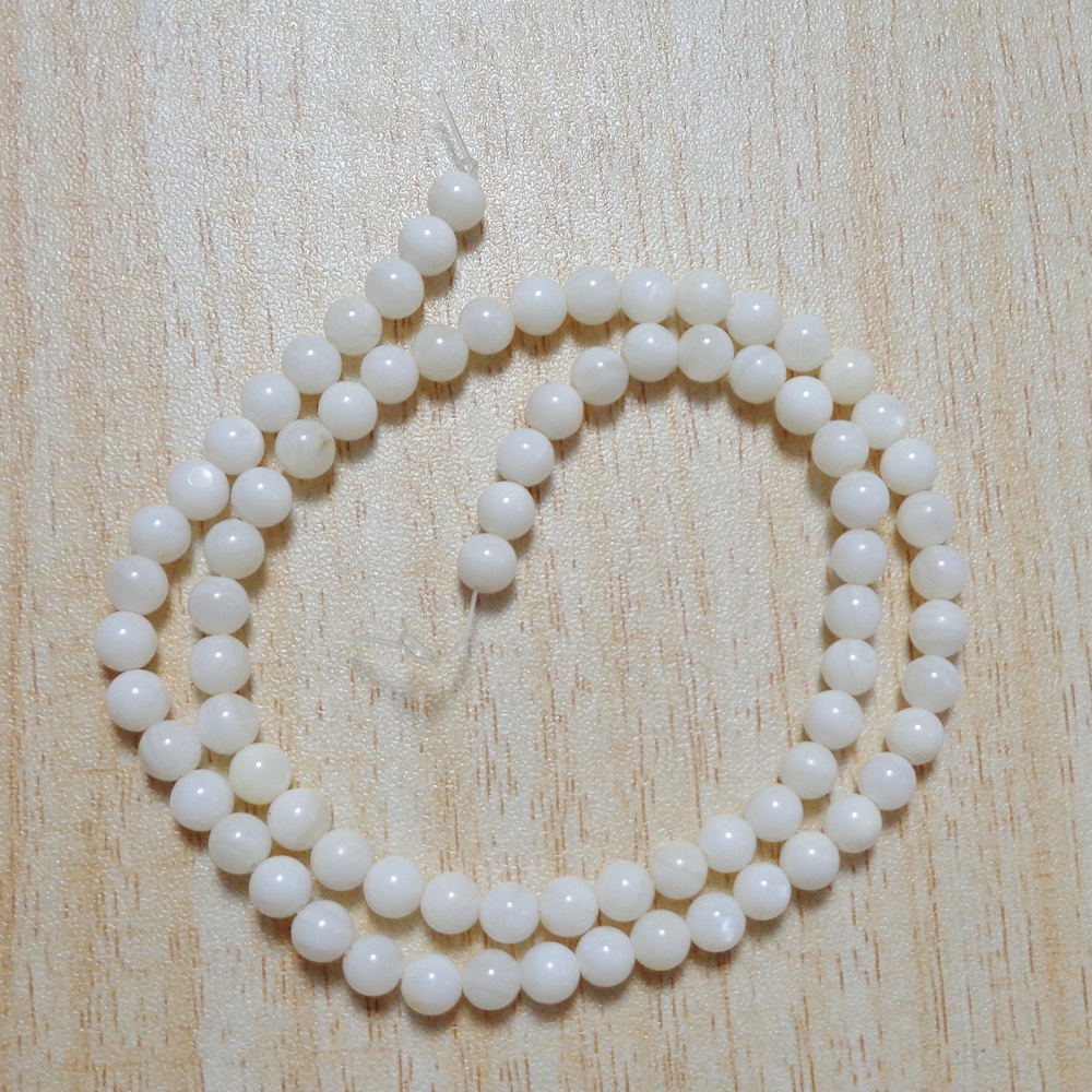 Sidef alb, sferic,5.2mm-sir 80 buc 1 buc