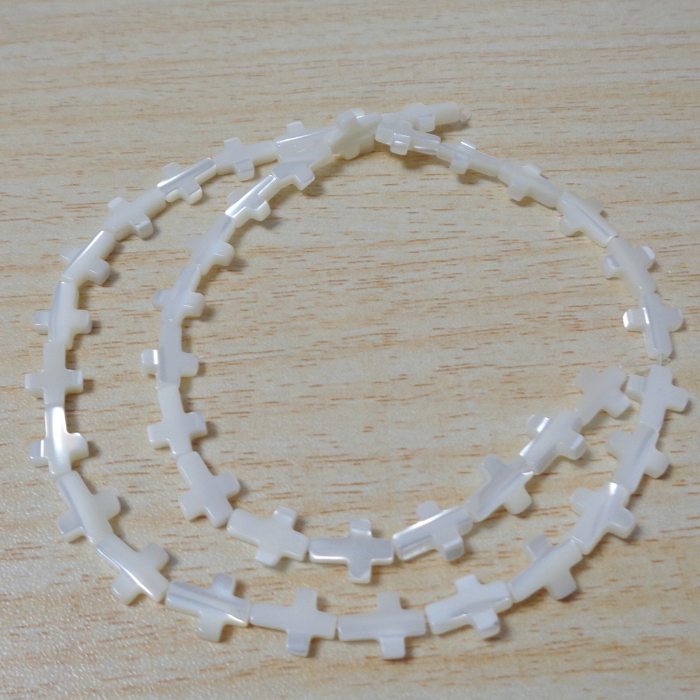 Sidef ocean alb, cruce 10x7x2.5mm-sir 40 buc 1 buc