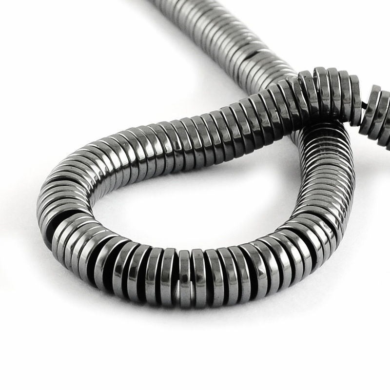 Hematit disc(Heishi) 6x1mm-sir 400 buc 1 buc