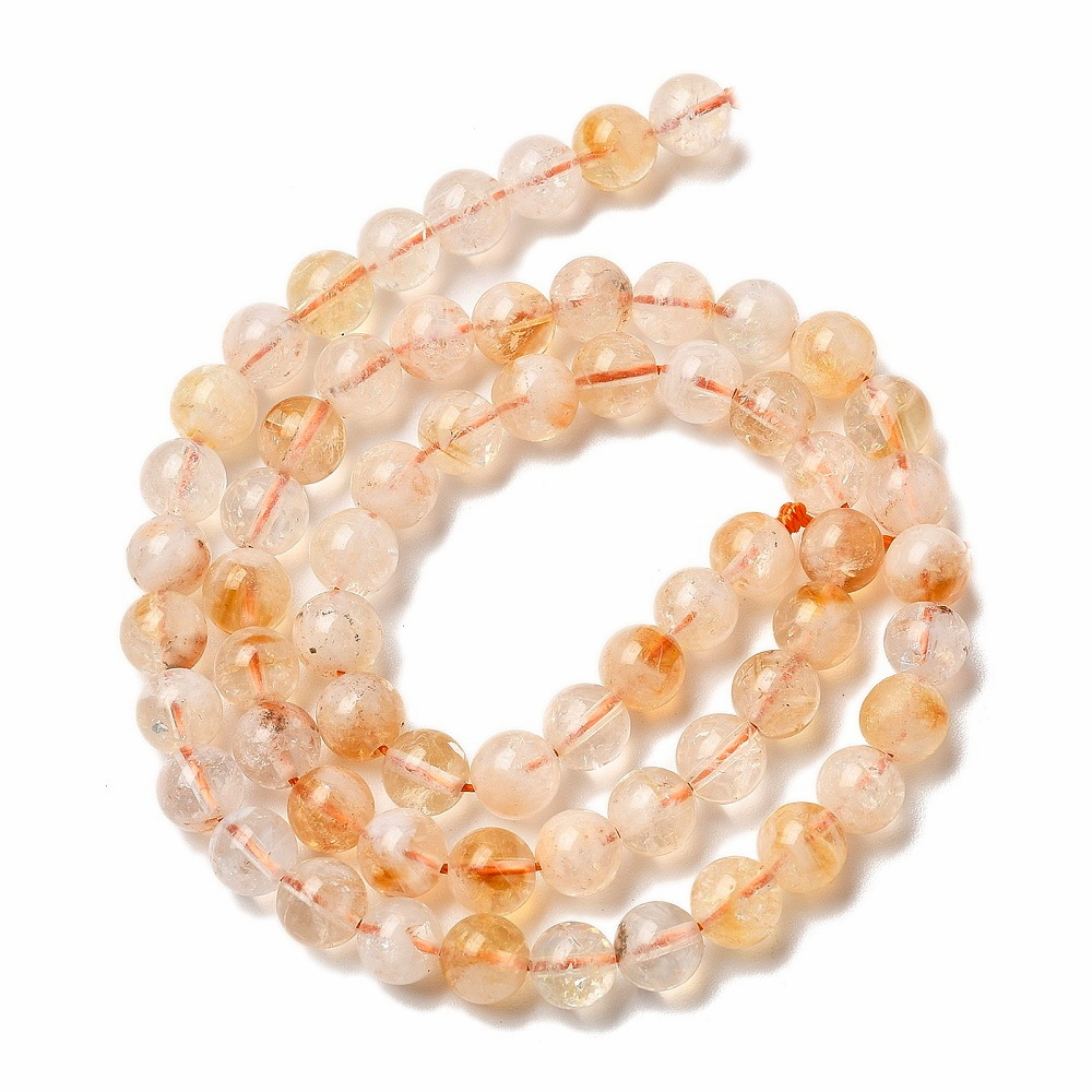 Citrin sferic 6~7mm-sir 63 buc 1 buc