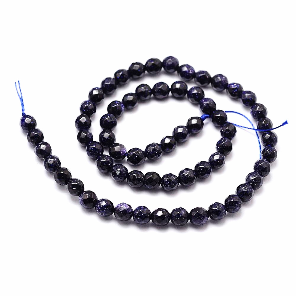 Piatra soarelui bleu, fatetata, 4mm-sir 85 buc 1 buc