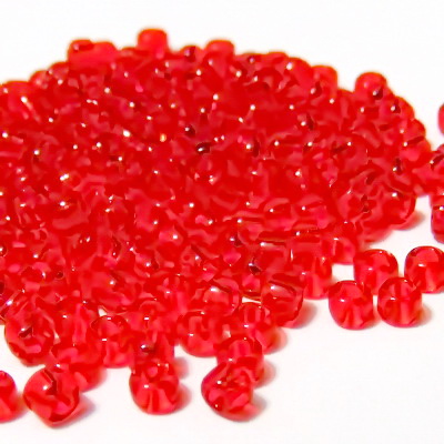 Margele TOHO, rotunde -  8/0 : Transparent Siam Ruby