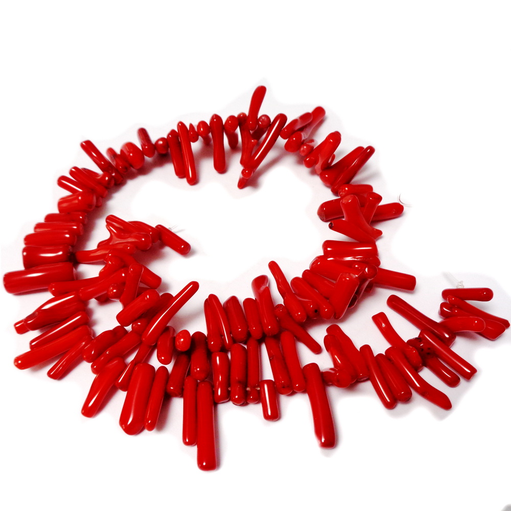 Coral, tepi 15x3mm/22x4mm-sir 42cm(110-115 buc) 1 buc