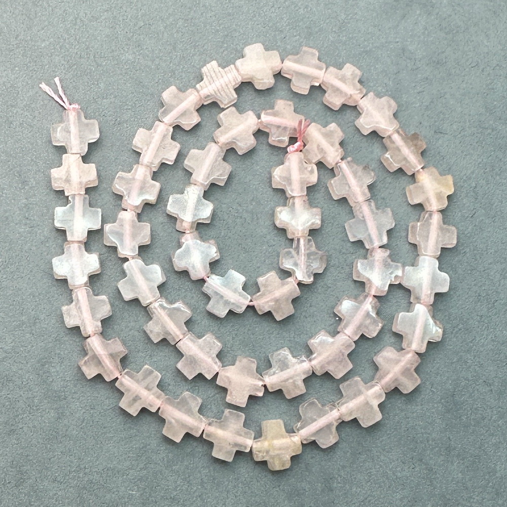 Cuart roz, cruce 8x8x3mm-sir 47 buc 1 buc