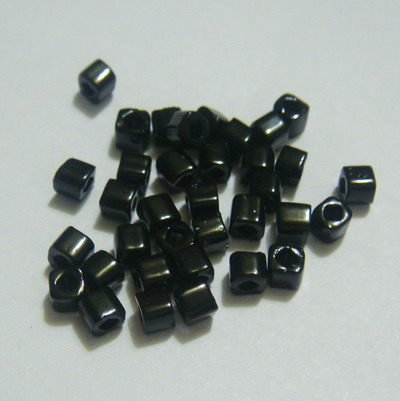 Margele TOHO cubice, opace, negre, 2 mm 20 g