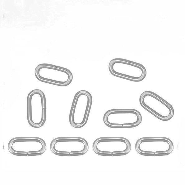 Conector/link otel inoxidabil 201, oval, 15x8x2mm 1 buc