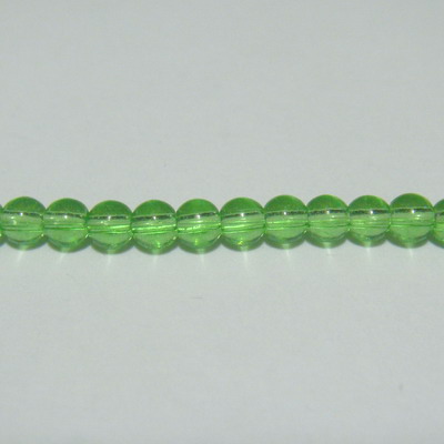 Margele sticla verzi 3mm  32 cm - cca 100 buc