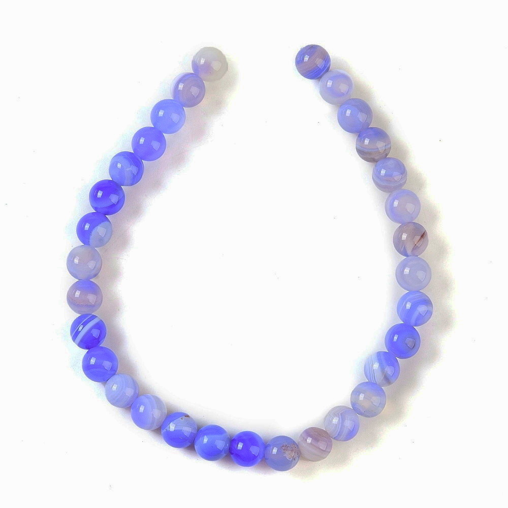 Agat striped mov, 6mm-sir 31 buc 1 buc