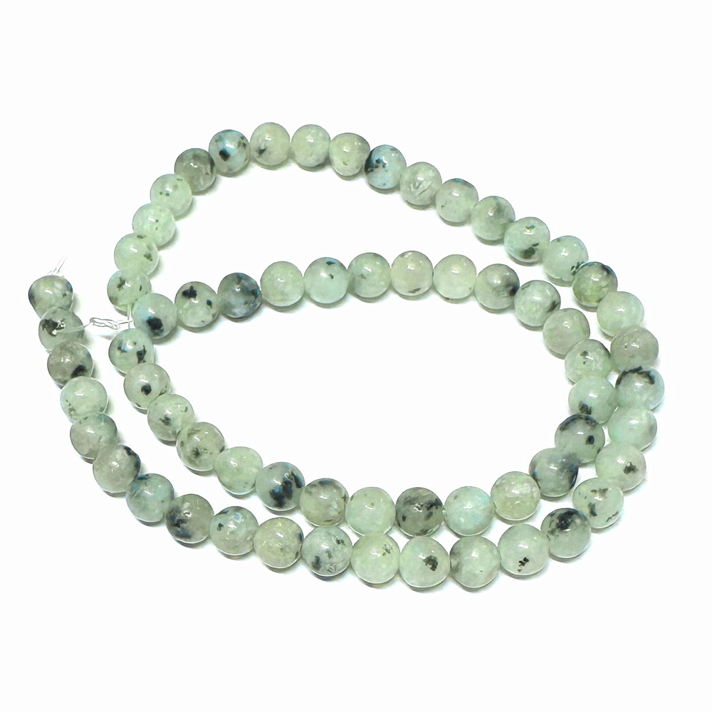 Jasp Sesame sferic, verde deschis, 6mm-sir 59 buc 1 buc