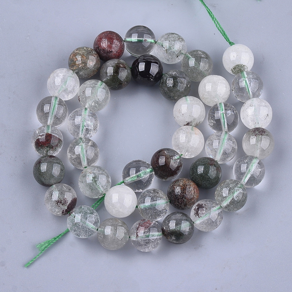 Cuart lodolit verde, nuggets, 8~9mm-sir 39cm(45~48 buc) 1 buc