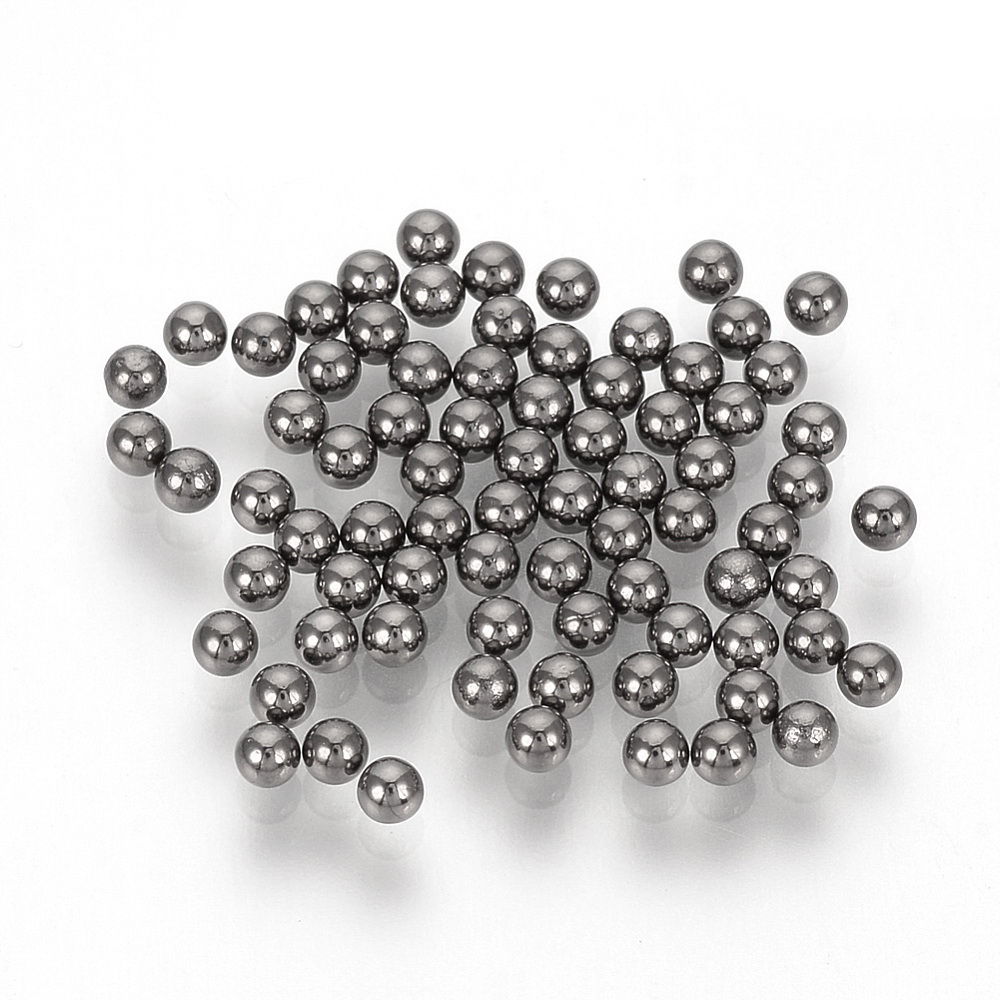Margele otel inoxidabil FARA ORIFICIU, 3mm cca 100 buc