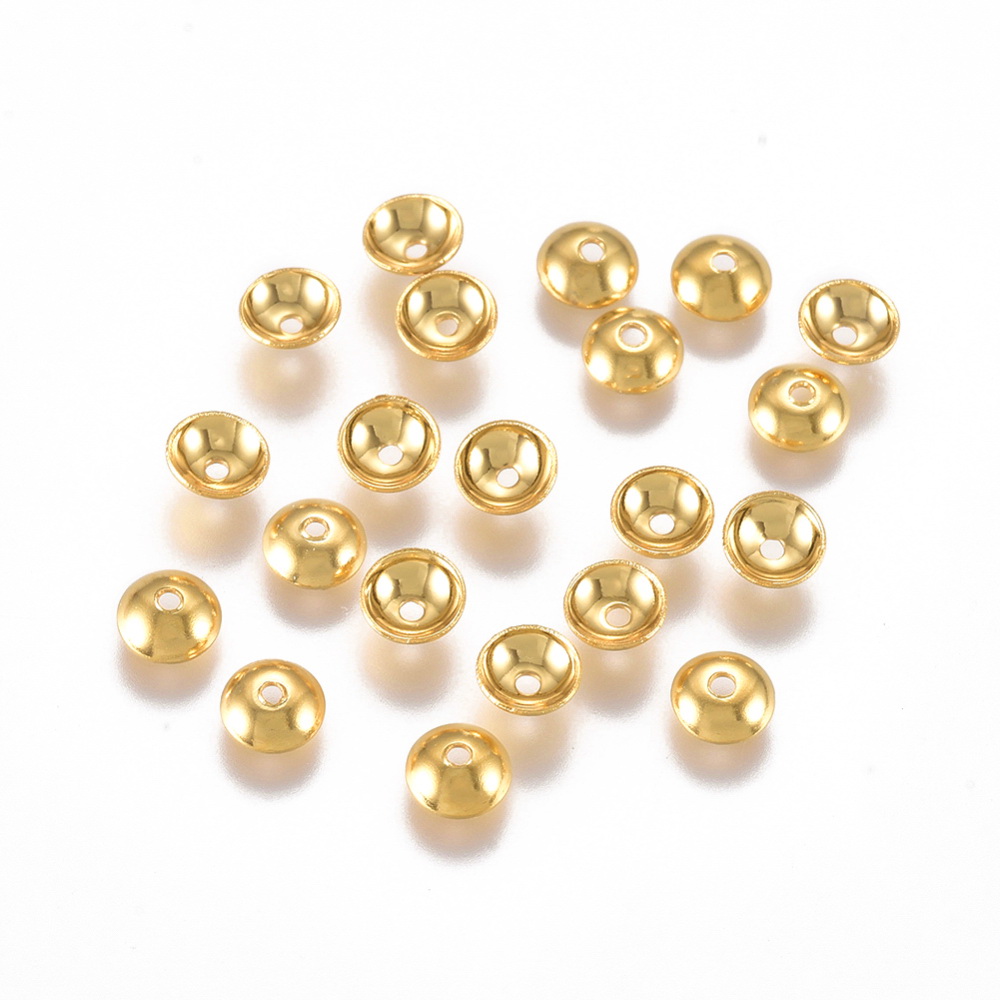 Capacele otel inoxidabil 304, aurii, 4x1.2mm cca 50 buc