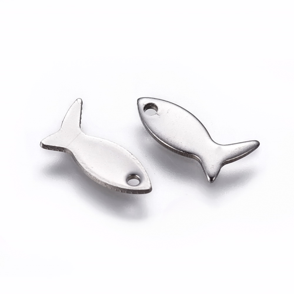 Pandantiv otel inoxidabil 201, peste 12x6x1mm 1 buc