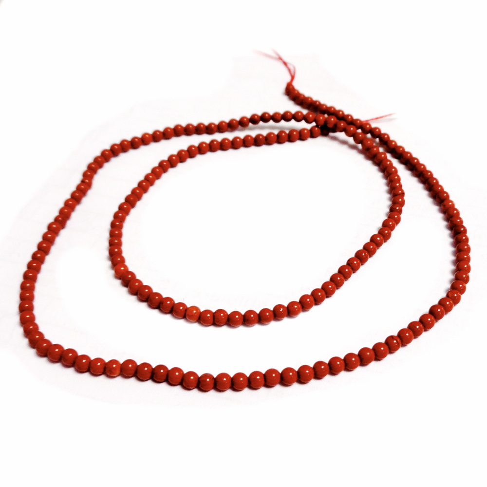Jasp rosu 2mm-sir 170 buc 1 buc