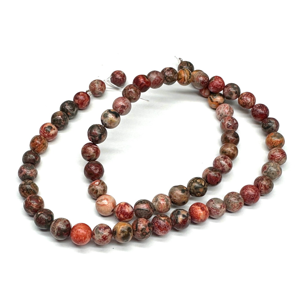 Jasp leopard, 6.5mm-sir 58 buc 1 buc
