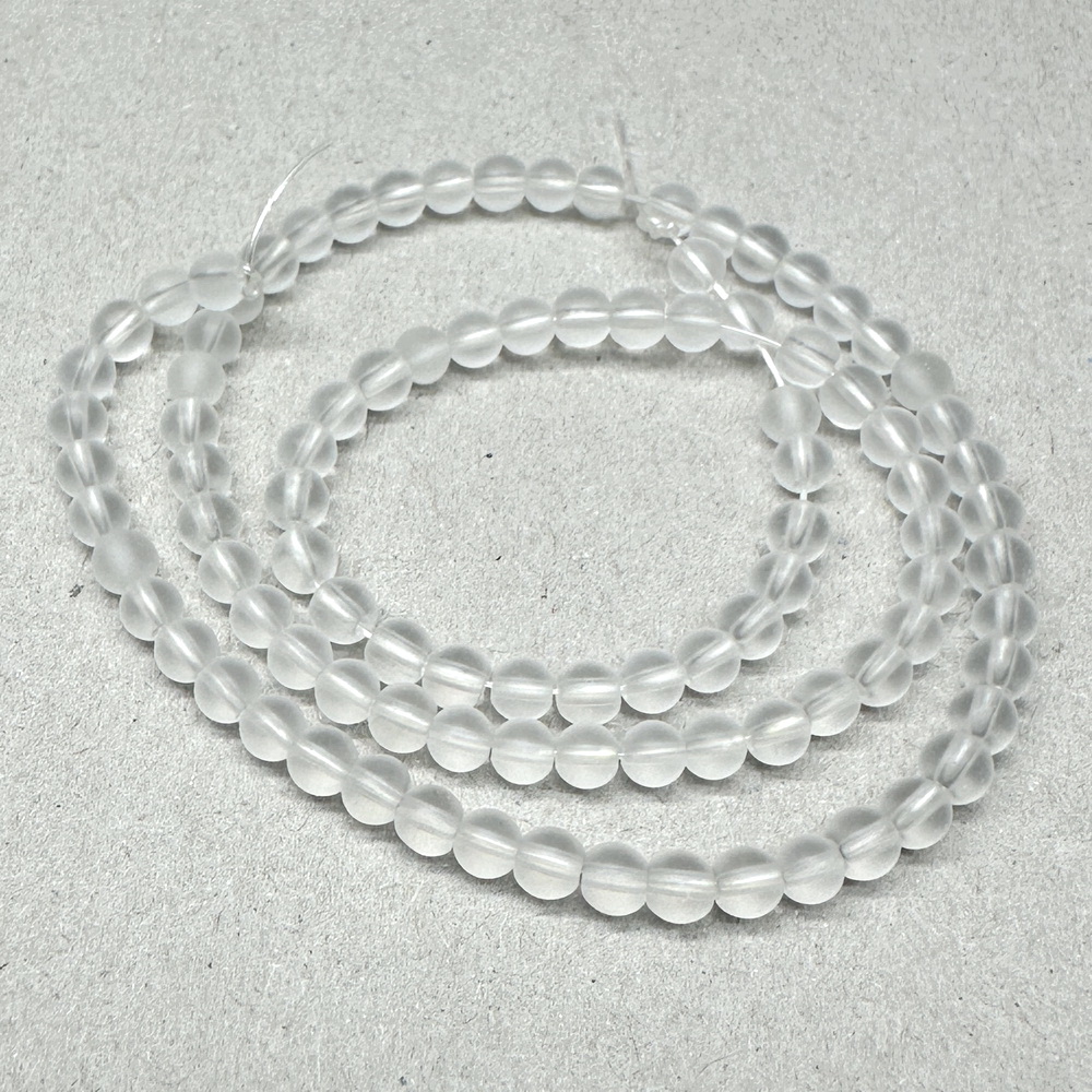 Cristal de gheata, matuit, 4mm-sir 96 buc 1 buc