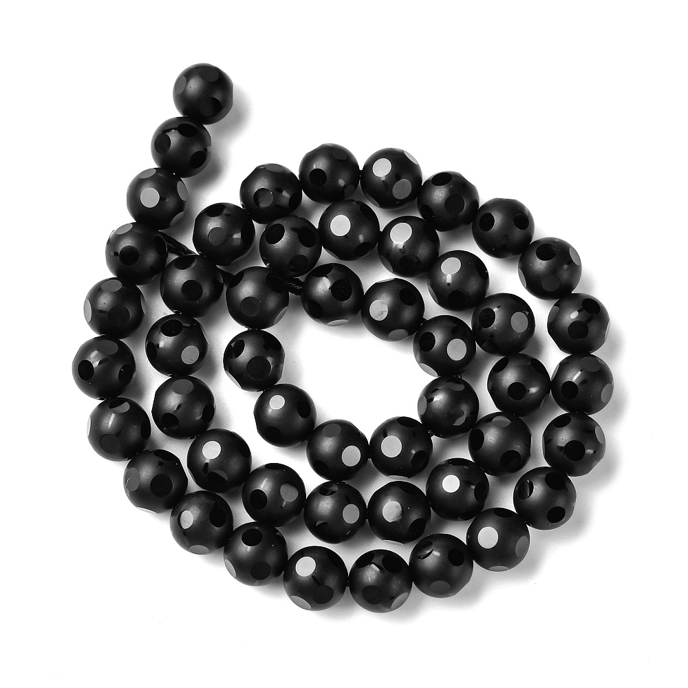 Onix fatetat si matuit, 8mm, orificiu 1.3mm-sir 48 buc 1 buc